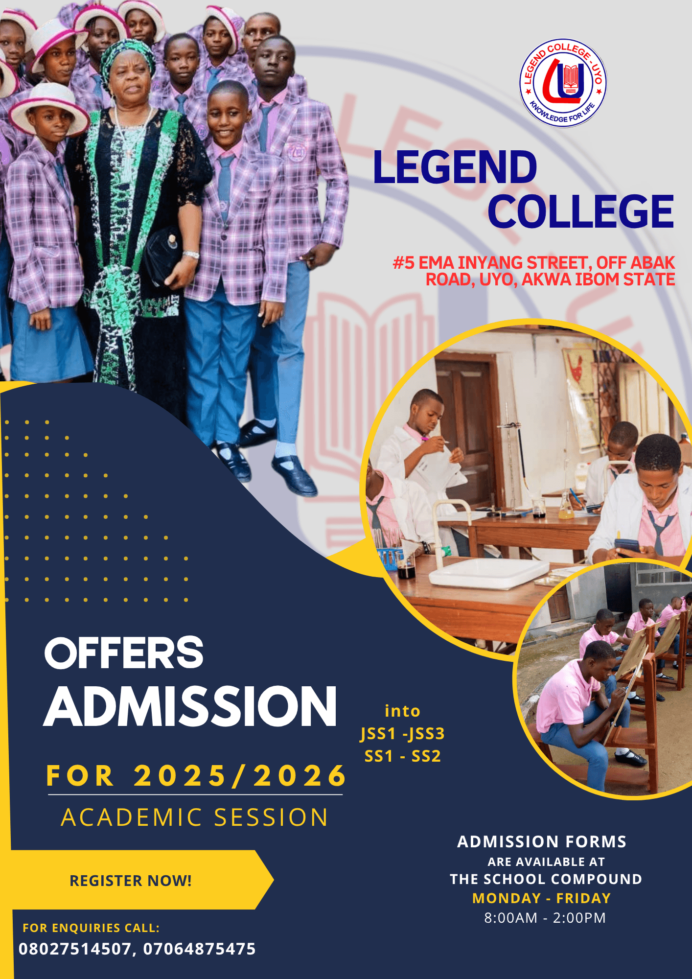 School Admission Flyer